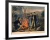 Life in the Camp, Published by Currier and Ives, 1863-Thomas Nast-Framed Giclee Print