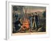 Life in the Camp, Published by Currier and Ives, 1863-Thomas Nast-Framed Giclee Print