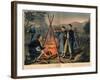 Life in the Camp, Published by Currier and Ives, 1863-Thomas Nast-Framed Giclee Print