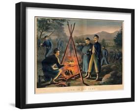 Life in the Camp, Published by Currier and Ives, 1863-Thomas Nast-Framed Giclee Print