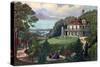 Life in the Country, Evening, 1862-Currier & Ives-Stretched Canvas