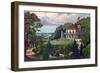 Life in the Country, Evening, 1862-Currier & Ives-Framed Giclee Print