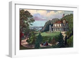 Life in the Country, Evening, 1862-Currier & Ives-Framed Giclee Print