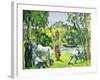 Life in the Fields, circa 1875-Paul Cézanne-Framed Giclee Print