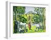 Life in the Fields, circa 1875-Paul Cézanne-Framed Giclee Print