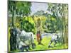 Life in the Fields, circa 1875-Paul Cézanne-Mounted Giclee Print