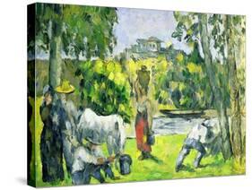 Life in the Fields, circa 1875-Paul Cézanne-Stretched Canvas