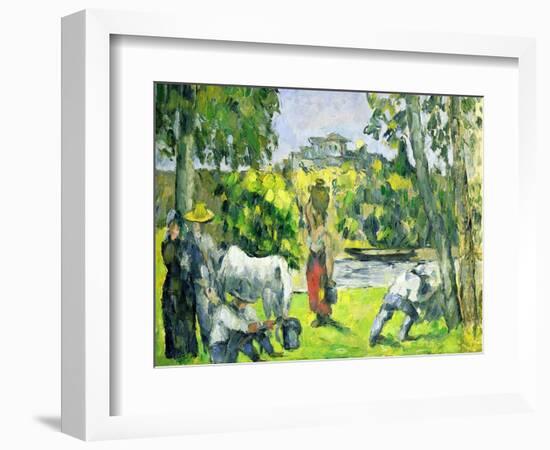 Life in the Fields, circa 1875-Paul Cézanne-Framed Giclee Print