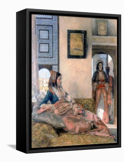 Life in the Hareem, 1858-John Frederick Lewis-Framed Stretched Canvas