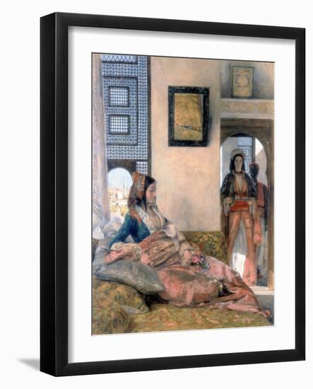 Life in the Hareem, 1858-John Frederick Lewis-Framed Giclee Print