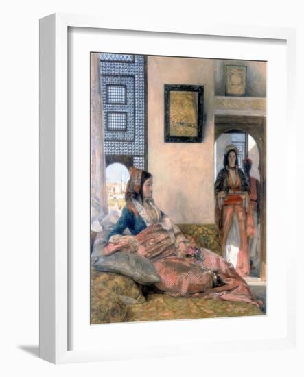 Life in the Hareem, 1858-John Frederick Lewis-Framed Giclee Print