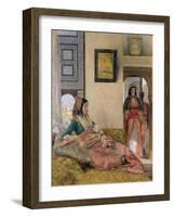 Life in the Harem, Cairo-John Frederick Lewis-Framed Giclee Print