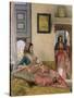 Life in the Harem, Cairo-John Frederick Lewis-Stretched Canvas