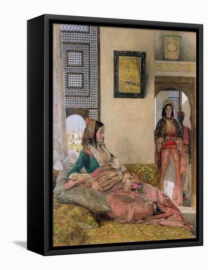 Life in the Harem, Cairo-John Frederick Lewis-Framed Stretched Canvas