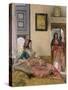 Life in the Harem, Cairo-John Frederick Lewis-Stretched Canvas