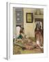 Life in the Hhareem at Mamluk House, Cairo, c.1858-John Frederick Lewis-Framed Giclee Print