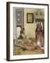 Life in the Hhareem at Mamluk House, Cairo, c.1858-John Frederick Lewis-Framed Giclee Print