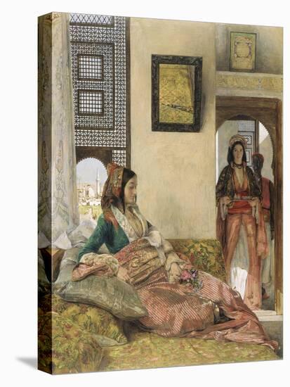 Life in the Hhareem at Mamluk House, Cairo, c.1858-John Frederick Lewis-Stretched Canvas