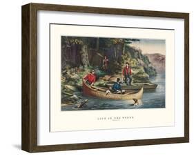 Life in the Woods-Currier & Ives-Framed Art Print