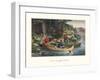 Life in the Woods-Currier & Ives-Framed Art Print