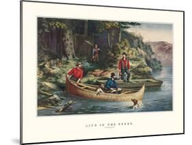 Life in the Woods-Currier & Ives-Mounted Art Print