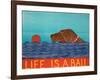 Life Is A Ball Choc-Stephen Huneck-Framed Giclee Print