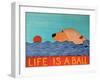 Life Is A Ball Golden-Stephen Huneck-Framed Giclee Print