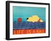 Life Is A Ball Yell-Stephen Huneck-Framed Giclee Print