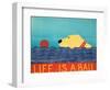 Life Is A Ball Yell-Stephen Huneck-Framed Giclee Print