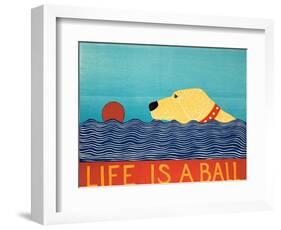 Life Is A Ball Yell-Stephen Huneck-Framed Giclee Print