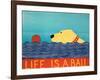 Life Is A Ball Yell-Stephen Huneck-Framed Giclee Print