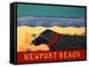 Life Is A Beach Newport Beach-Stephen Huneck-Framed Stretched Canvas