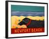 Life Is A Beach Newport Beach-Stephen Huneck-Framed Giclee Print