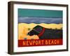 Life Is A Beach Newport Beach-Stephen Huneck-Framed Giclee Print