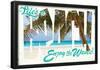 Life Is A Beach! Palm Fronds-null-Framed Poster