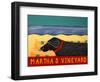 Life Is A Beach Vineyard  Black-Stephen Huneck-Framed Giclee Print