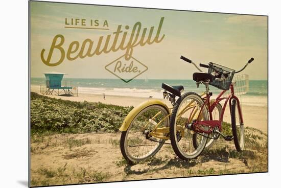 Life is a Beautiful Ride-Lantern Press-Mounted Art Print