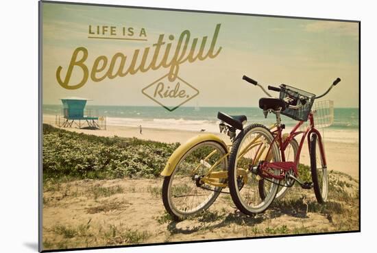 Life is a Beautiful Ride-Lantern Press-Mounted Art Print