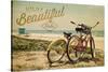 Life is a Beautiful Ride-Lantern Press-Stretched Canvas