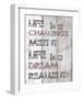 Life Is A Challenge-null-Framed Art Print