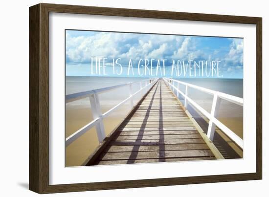 Life Is a Great Adventure-Tina Lavoie-Framed Giclee Print