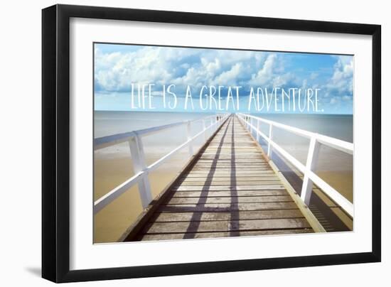 Life Is a Great Adventure-Tina Lavoie-Framed Giclee Print