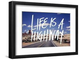 Life is a Highway-Leah Flores-Framed Art Print