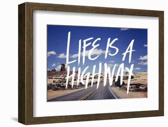 Life is a Highway-Leah Flores-Framed Art Print