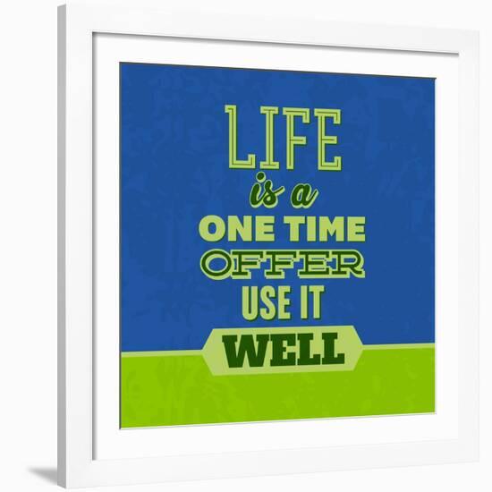 Life Is a One Time Offer 1-Lorand Okos-Framed Art Print