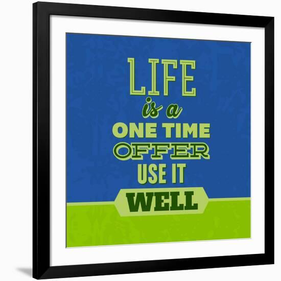 Life Is a One Time Offer 1-Lorand Okos-Framed Art Print