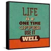 Life Is a One Time Offer-Lorand Okos-Framed Stretched Canvas