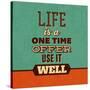 Life Is a One Time Offer-Lorand Okos-Stretched Canvas