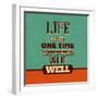 Life Is a One Time Offer-Lorand Okos-Framed Art Print