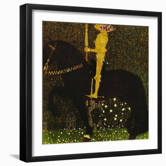 Life is a Struggle or the Golden Knight-Gustav Klimt-Framed Giclee Print